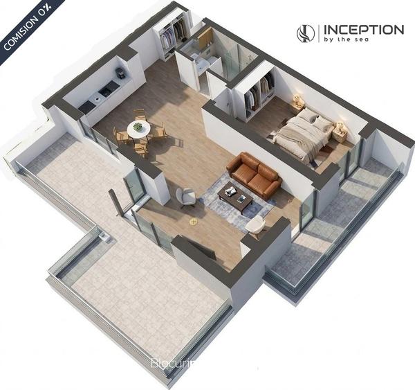 Apartament cu 2 camere în Nord