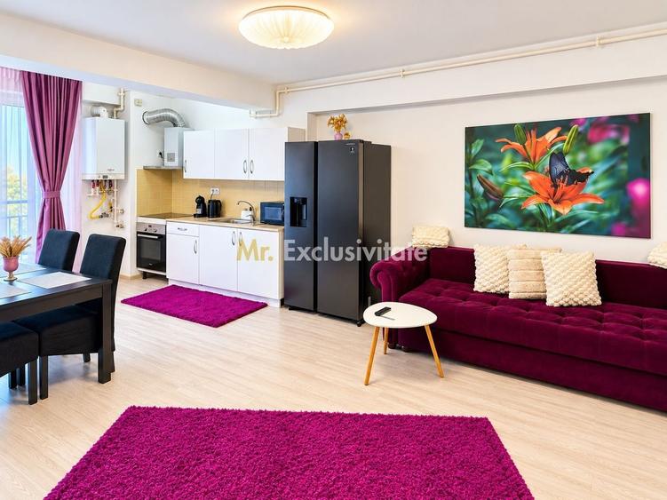 Apartament cu 3 camere decomandat, mobilat în Central