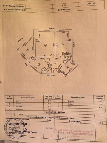 Apartament cu 2 camere decomandat în Ultracentral