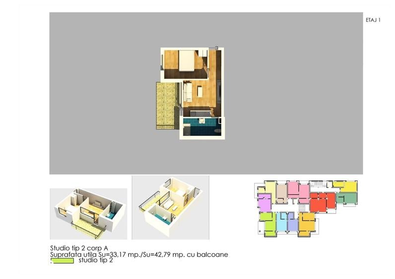 Apartament cu 2 camere în Central