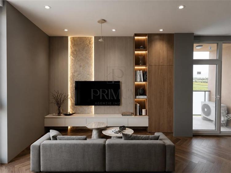 Apartament cu 2 camere semidecomandat, mobilat în Torontalului