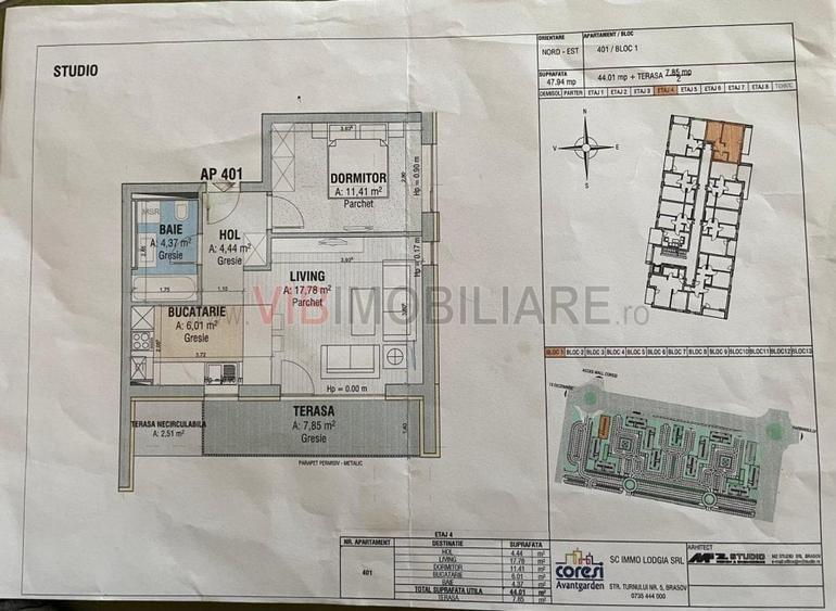Apartament cu 2 camere semidecomandat în Central
