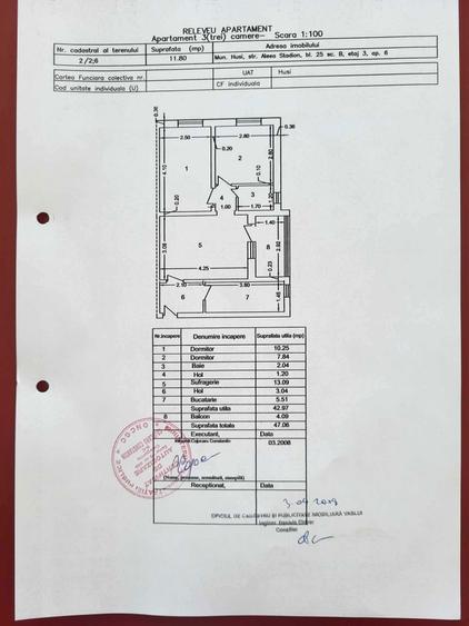 Apartament cu 3 camere decomandat în Huși
