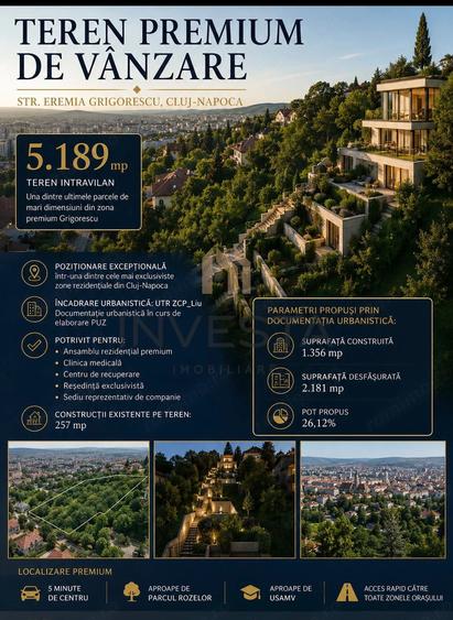 Teren de 5189 mp, în Grigorescu