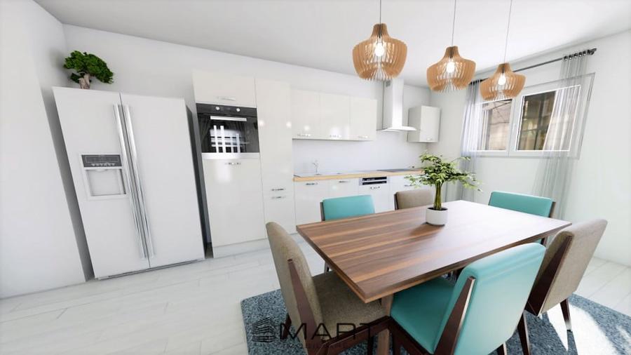 Apartament cu 3 camere semidecomandat în Central