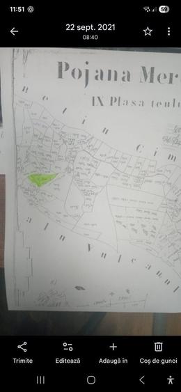 Teren de 11650 mp, în Poiana Mărului