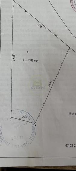 Teren Construcții intravilan de 1182 mp, în Izvor