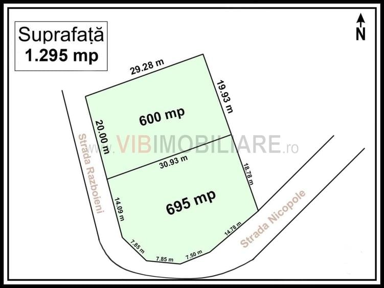 Teren de 1295 mp, în Snagov