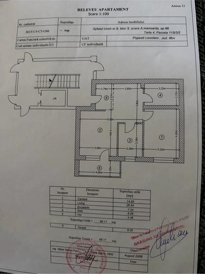 Apartament cu 2 camere decomandat în Central