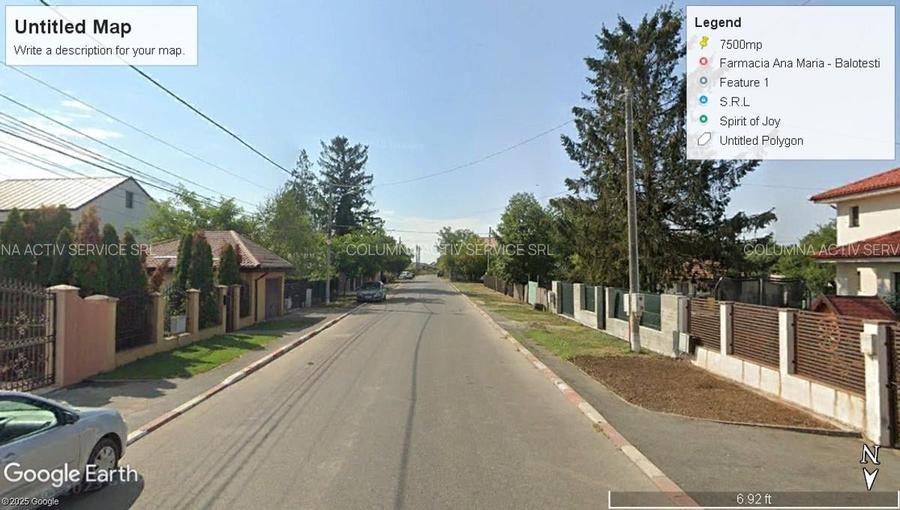 Teren Construcții intravilan de 390 mp, în Balotești