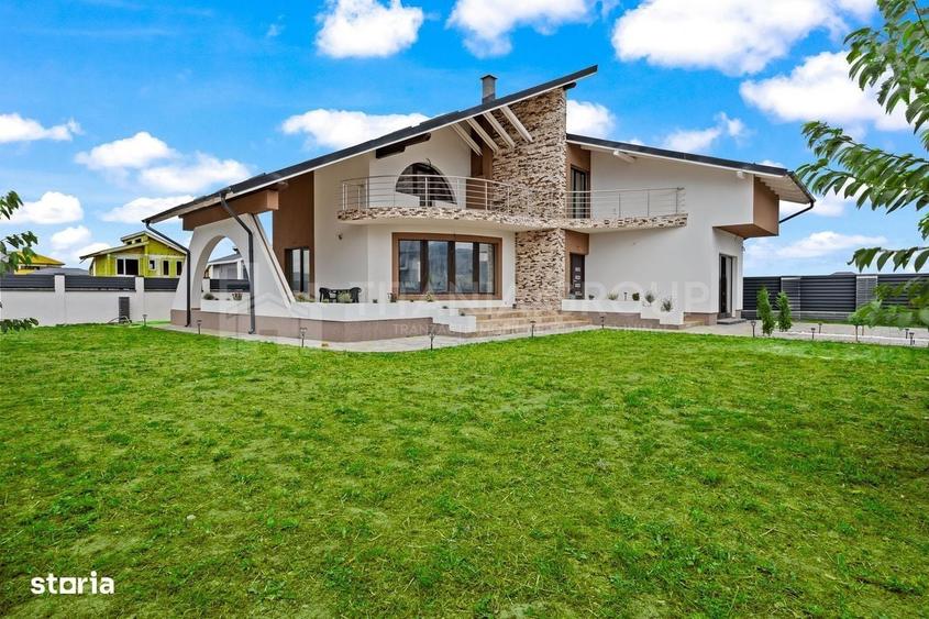 Vila cu arhitectura deosebita, teren 636mp, Cristian, Brasov - 5