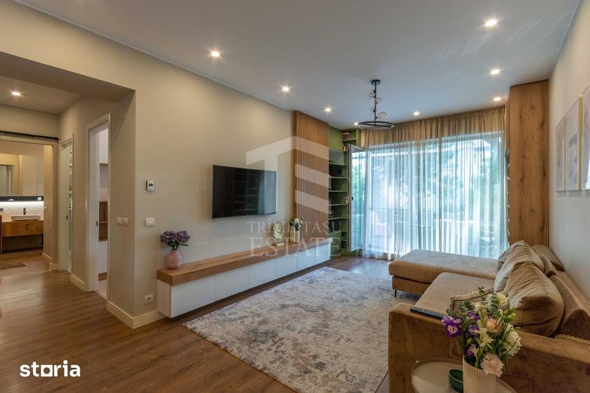 Apartament cu 3 camere, mobilat în Herăstrău