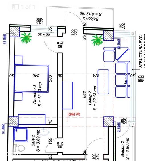 Apartament cu 2 camere în Central