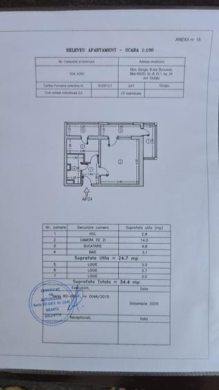 Garsonieră decomandată în Central