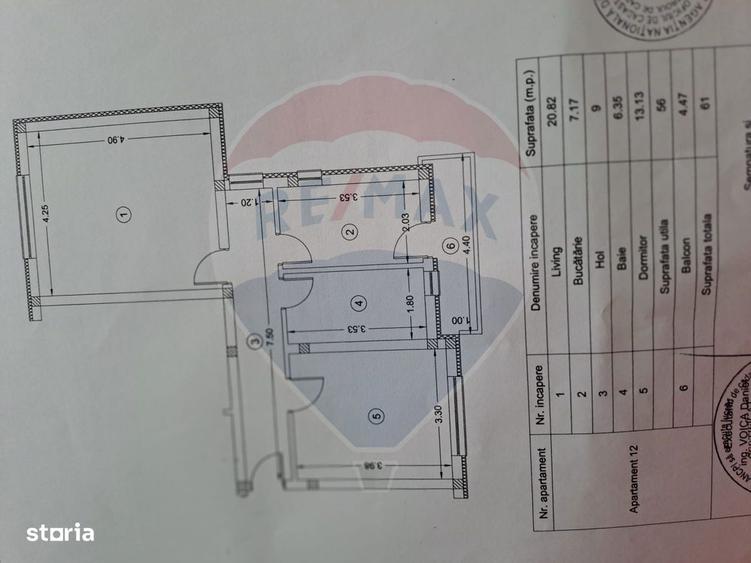 Apartament cu 2 camere decomandat, mobilat în Central