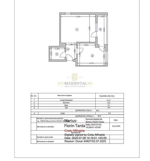 2 camere | Mobilat | Parcare | Aparatorii Patriei - 9