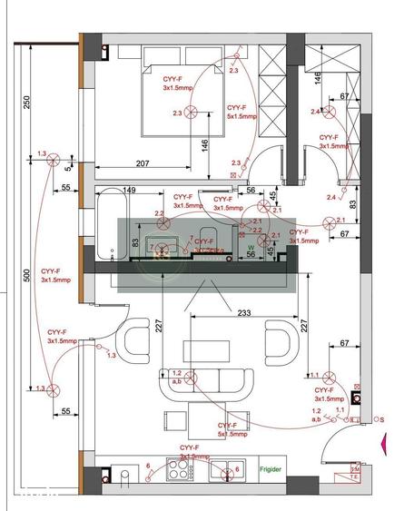 Apartament cu 2 camere în Dârste