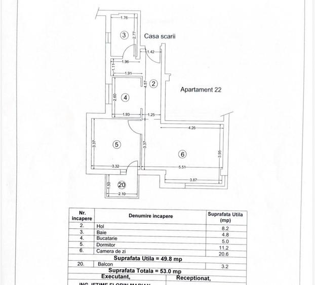 Apartament cu 2 camere decomandat în Năvodari