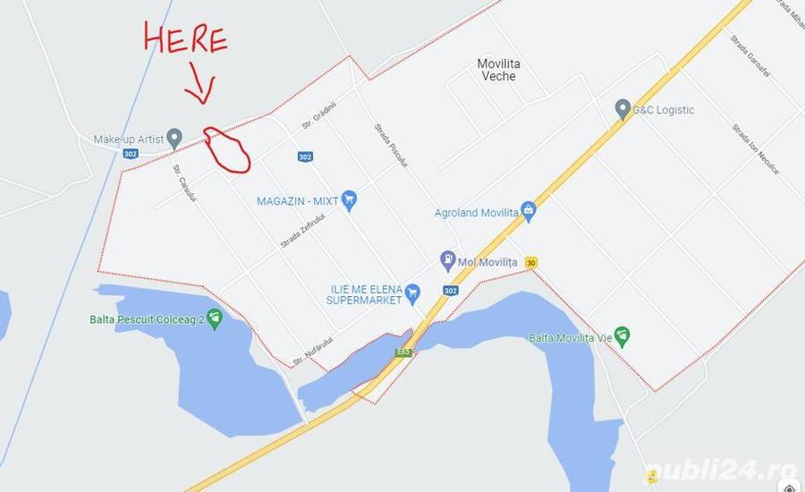 Vanzare teren intravilan 1385mp , Movilita , Jud. Ialomita - 1