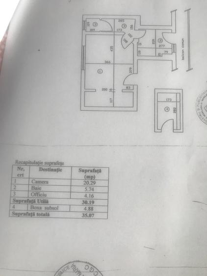 Garsoniera Pache - str. Kiritescu, et 1/3, balcon, supr. 31 mp, centrala proprie - 28