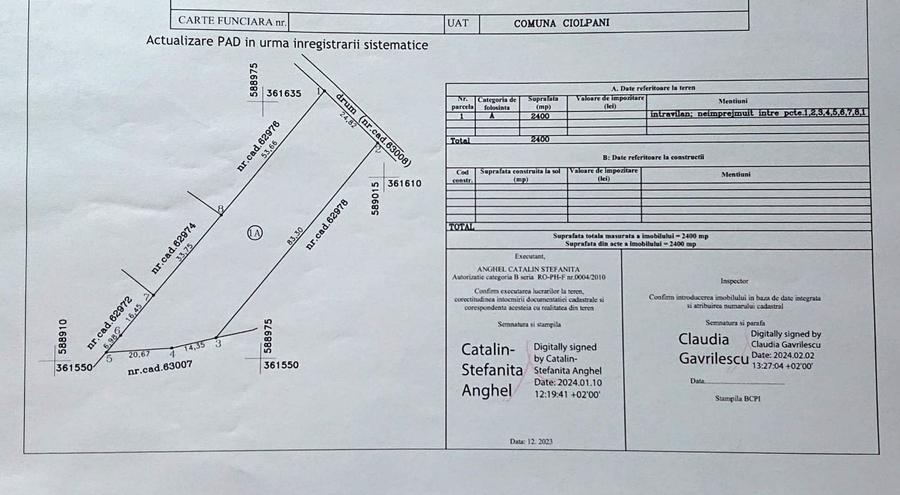 Terenuri intravilane de vânzare| Ciolpani |Acces rapid DN1 & A0 - 3