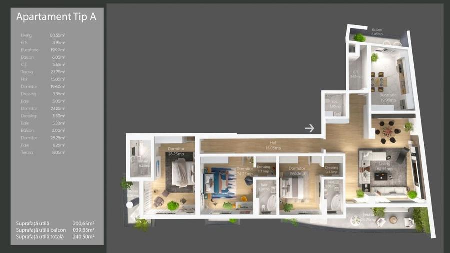 Apartament exclusivist 4 camere – Șos. Nordului | Vedere Herăstrău - 2