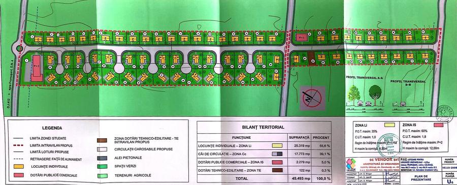 70 loturi drum in curs de asfaltare piscina utilitati partial amenajat - 2