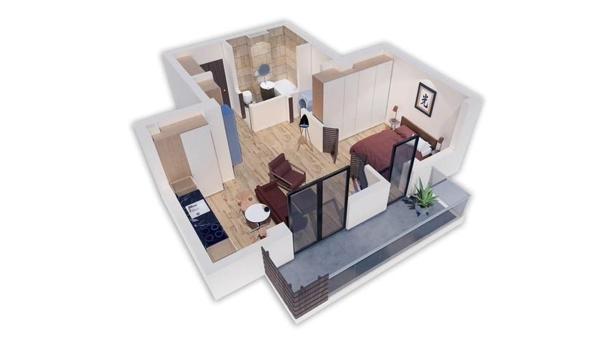 53C Studio 59mpc Metrou Straulesti Bucurestii Noi - 3