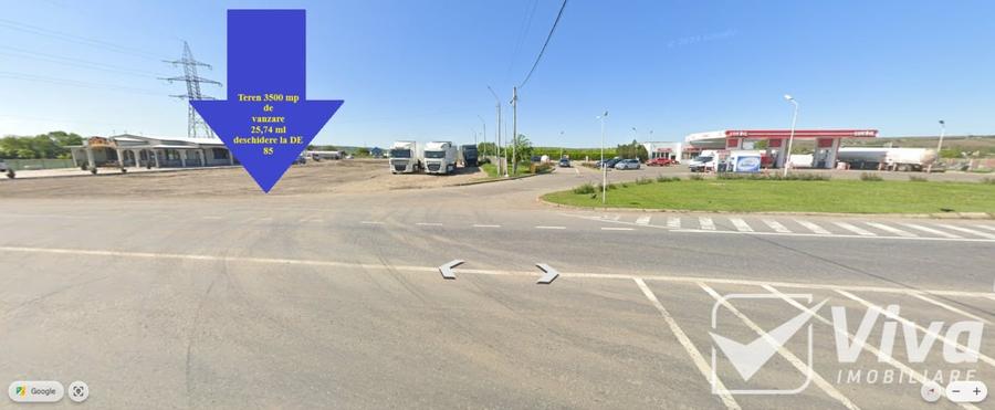 De închiriat teren 3500 MP – Deschidere la DN28 lângă LUKOIL - 3