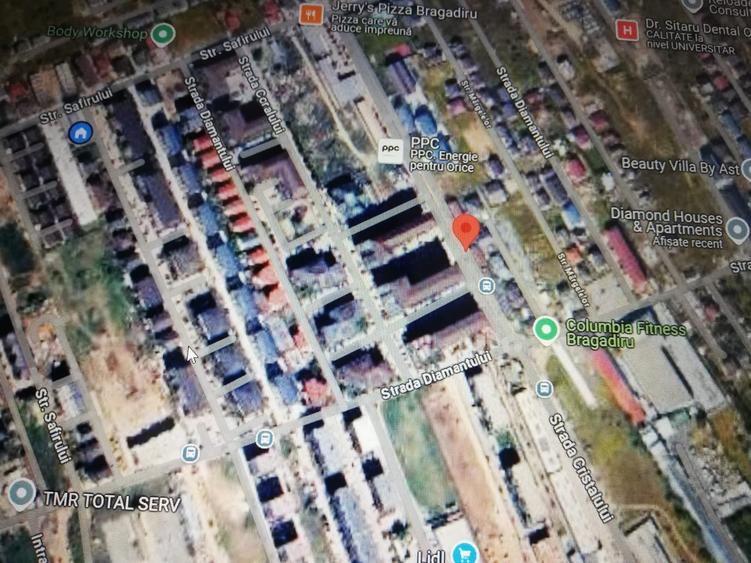 Teren intravilan,  1100 mp, Acces stardal din Cristalului - 1