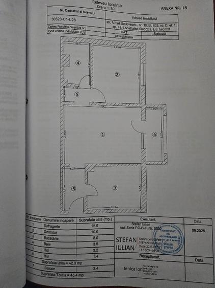 Apartamen 2 camere ETAJ 1   Gata mobilat 1980 - 8
