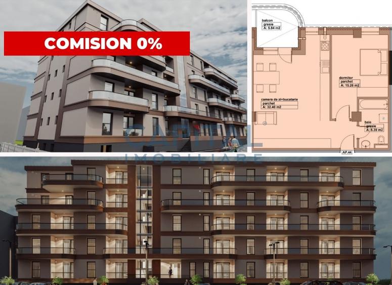 Apartament de vanzare, 2 camere, lift, bloc nou, comision 0% - 1