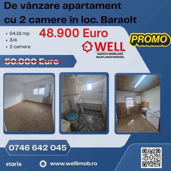 De vanzare apartament cu 2 camere in loc. Baraolt - 8
