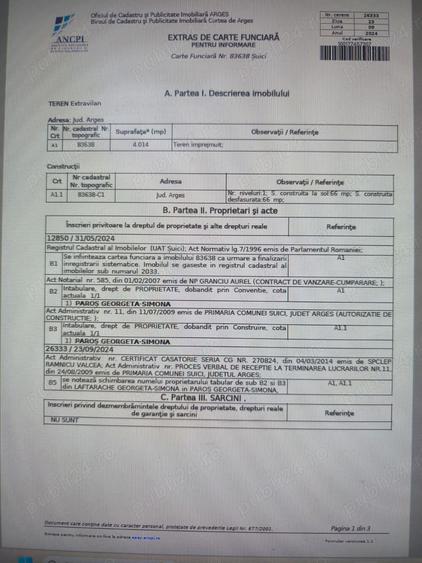 Vand teren si casa in comuna suici judetul arges - 2