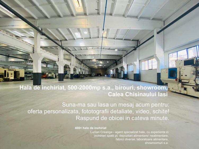Hala de inchiriat, 500-2000mp s.a., birouri, showroom, Calea Chisinaului Iasi - 1