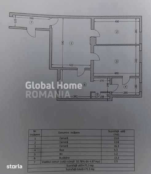 3 Camere 76 mp | Universitate - J.L. Calderon | Fara Risc sau Urgenta - 2