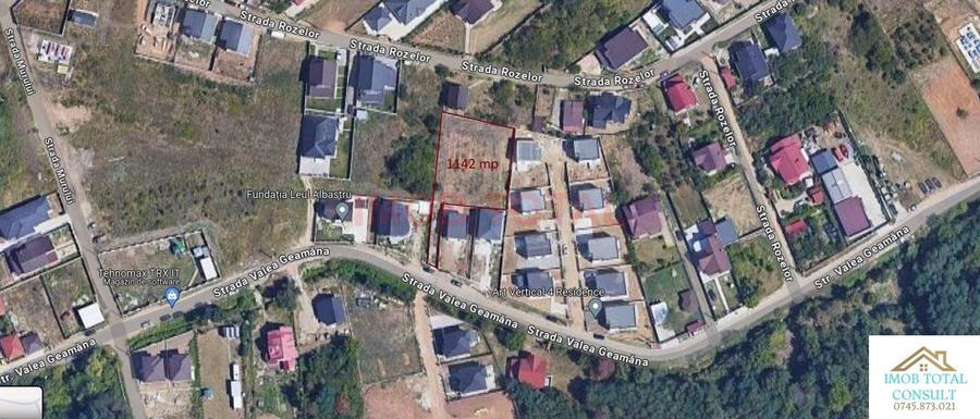Teren Valea Geamana 1142 mp, toate utilitatile, Comision 0%, - 1