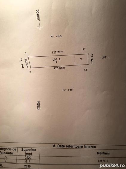 vind Teren arabil si loc de casa Valea Marului 2839mp - 6