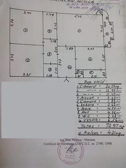 3 camere 78 mp bloc nou - 12