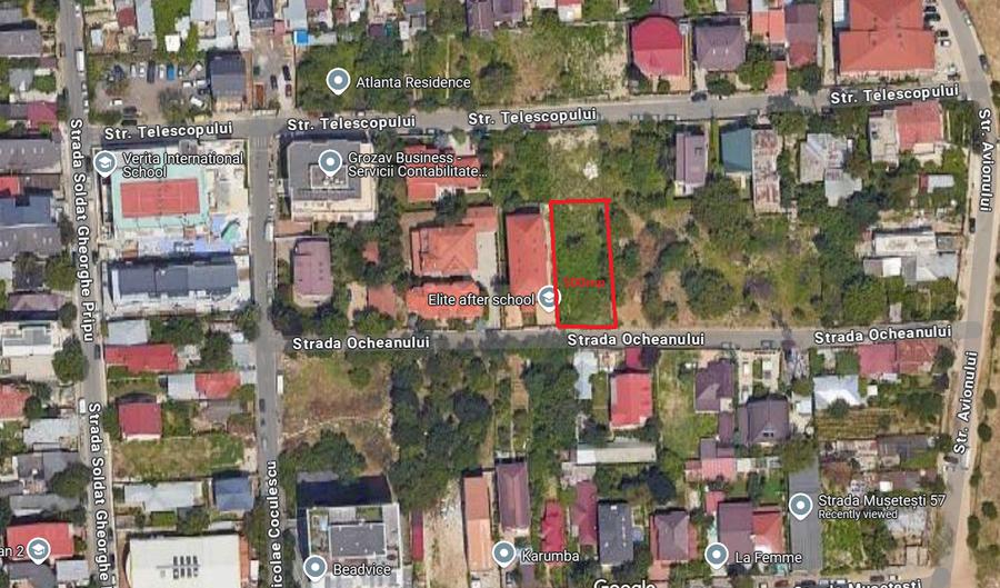 Aviatiei, str. Ocheanului, teren constructii, 500mp - 3