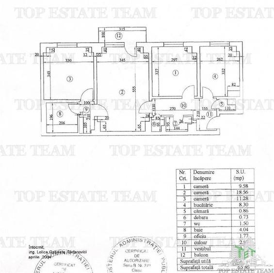 Vanzare apartament 3 camere vedere spate Ion Mihalache - 12