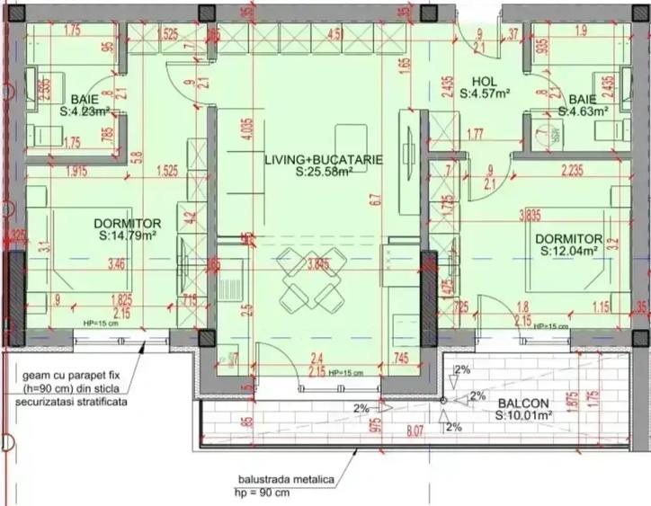 Apartament cu 3 camere decomandat în Theodor Pallady