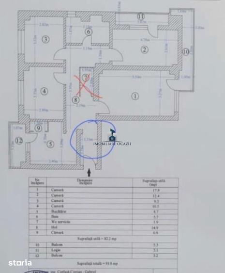 Apartament cu 4 camere decomandat în Berceni
