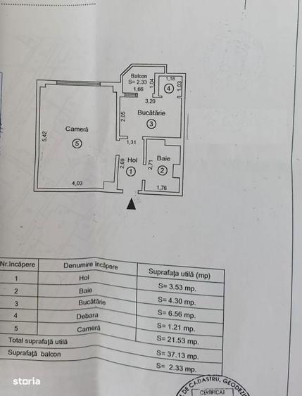 Apartament 1 camera, confort 1 decomandat, Buzaului, sprafata 39mp. - 1