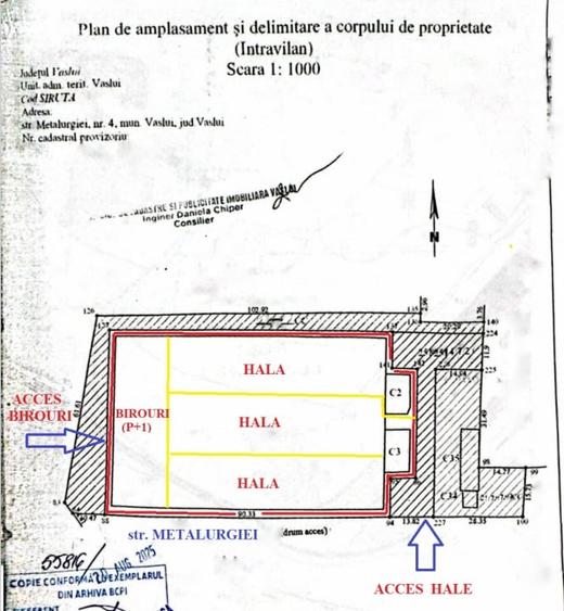 Vanzare/inchiriere FABRICA cu 3 HALE si BIROURI, zona industriala mun. VASLUI - 2