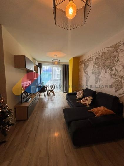 Apartament mobilat- utilat, 75 mp utili, 3 camere, zona Metro - 2