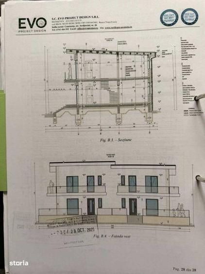 Teren intravilan cu proiect casa duplex - 2