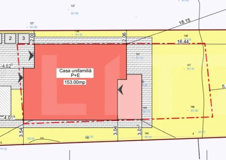 Teren 600 mp cu Autorizatie de construire casa individuala, - 1