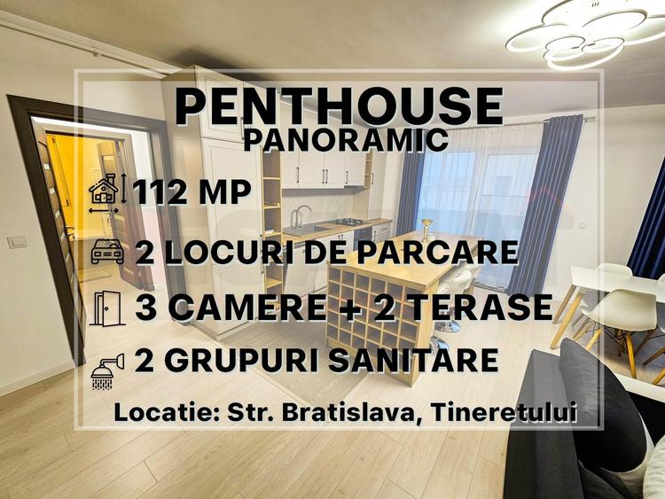 RO/EN Penthouse Panoramic, 2 terase, 2loc. parcare, Terezian |VIDEO - 1