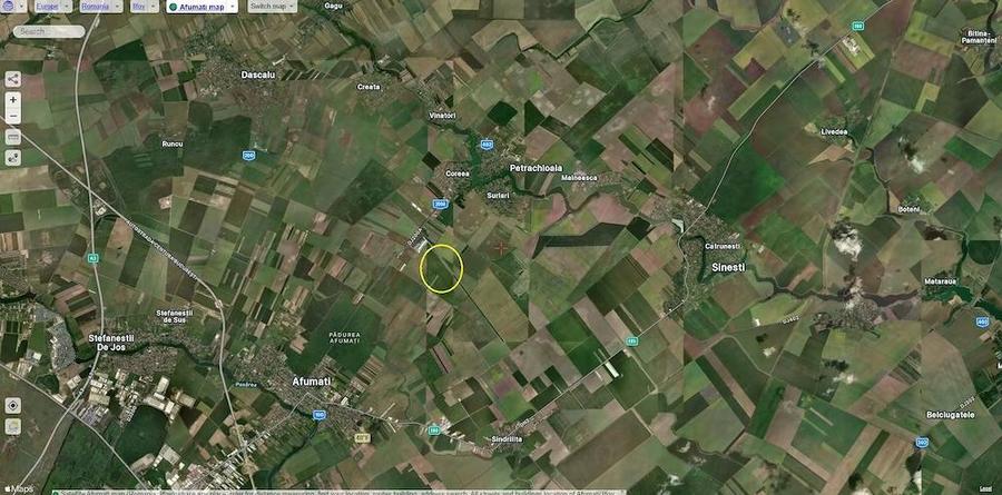 Afumati - Consultech Calipso, vanzare 18.700 mp. teren cu deschidere de 40 m. - 2